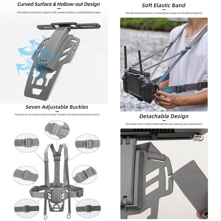 For DJI RC Plus Sunnylife Remote Control Waist Support Bracket Chest Strap, For DJI RC Plus For DJI RC Plus Sunnylife Remote Control Waist Support Bracket Chest Strap, For DJI RC Plus